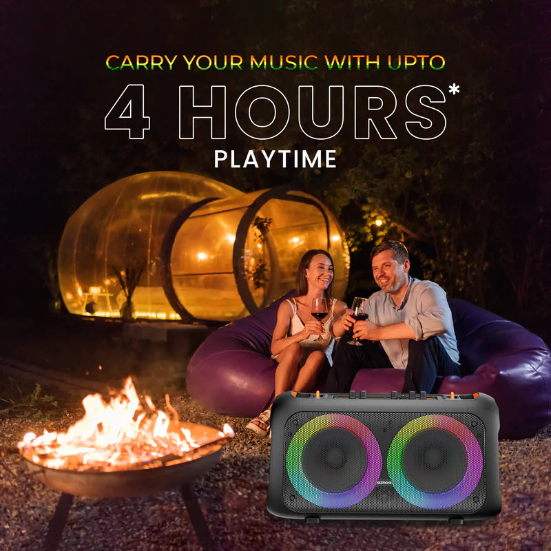 GIZMORE Trolley T3000 DRUMM 60 W Bluetooth Portable Party Speaker Up to 4 hrs Playtime with Digital LED Display, RGB Lights, Multi Connectivity USB, FM, AUX, SD Card and Wireless MIC GIZMORE Trolley T3000 DRUMM 60 W Bluetooth Portable Party Speaker Up to 4 hrs Playtime with Digital LED Display, RGB Lights, Multi Connectivity USB, FM, AUX, SD Card and Wireless MIC